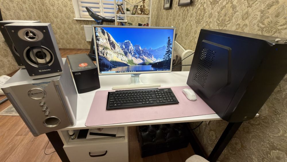 Готовий ПК в зборі: i5 / 16GB RAM / SSD 500GB / GTX 1050 + Монітор, ДБЖ, Акустика 2.1