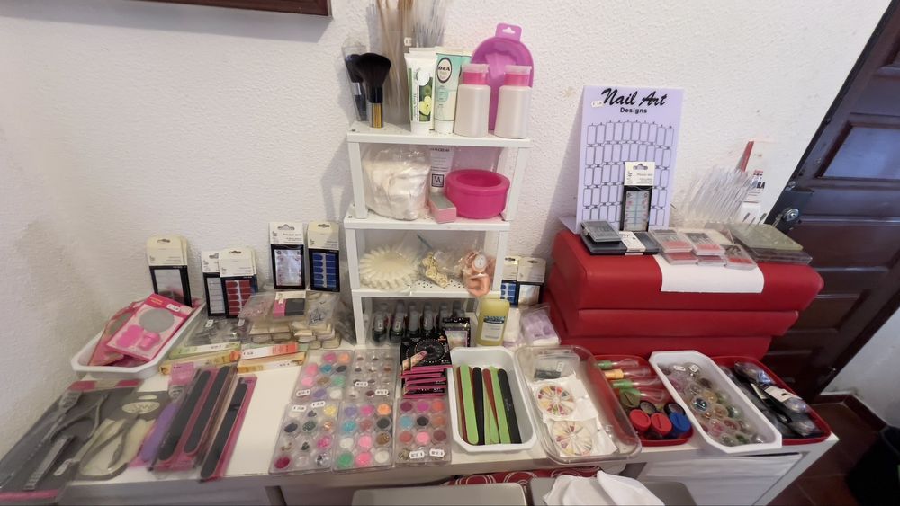 Produtos de cuidados de unhas naturais e com gel