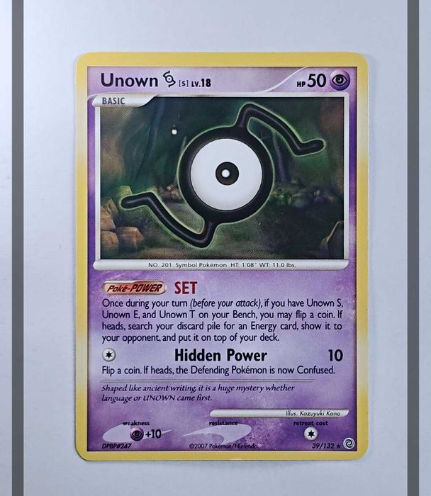 Unown [S] Lv.18 39/132 SW Pokemon ENG-NM