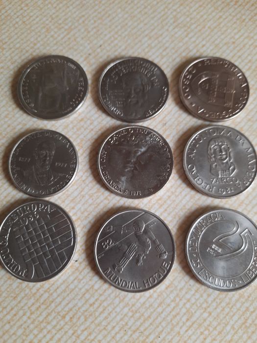Moedas comemorativas portuguesas 25 escudos