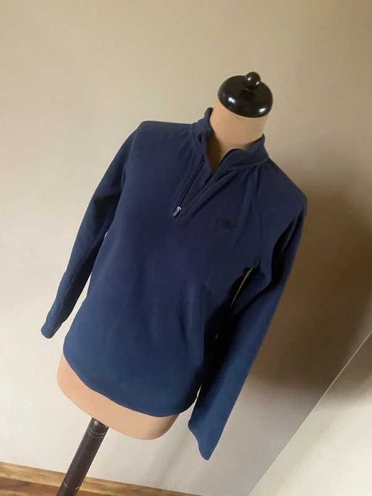 Xs s 4f granatowy polar sweter cieply kurtka golf stojka 36