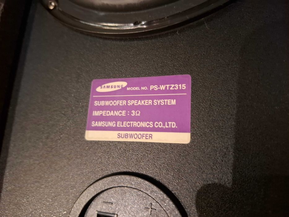 Głośniki Samsung HT-TZ315 – (2x przód, 1x tył) + Subwoofer