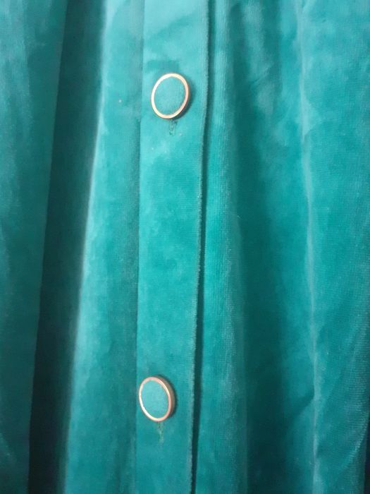 ROBE Vintage veludo verde garrafa tm L ( Novo)