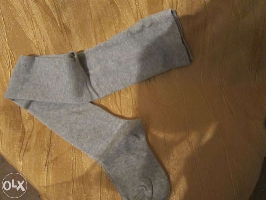 Meia-calça de menina cinzenta 6 anos NOVA