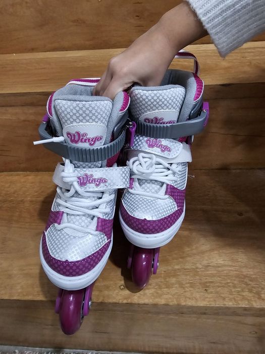 Patins em linha de menina
