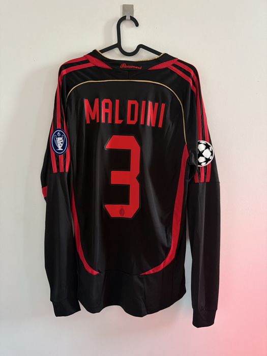 Koszulka Retro Vintage Milan  Maldini 3 dlugi rekaw M