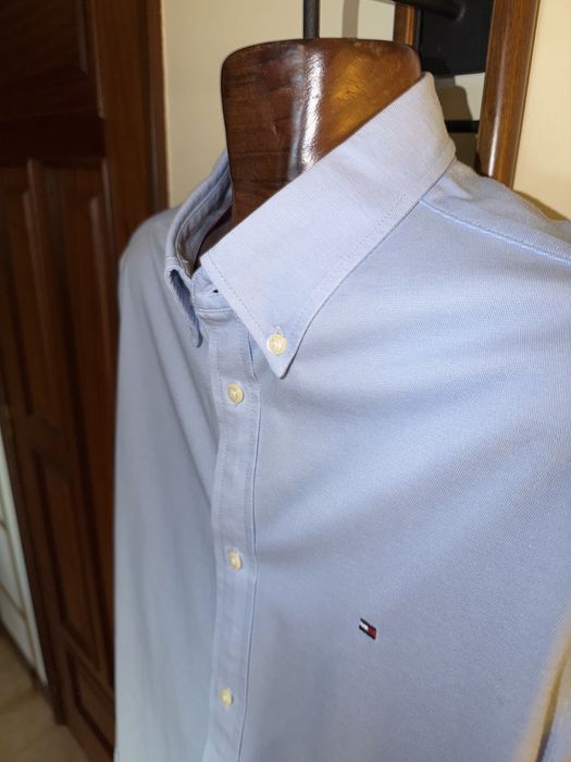 Camisa Tommy Hilfiger Knitted Slim Fit - L