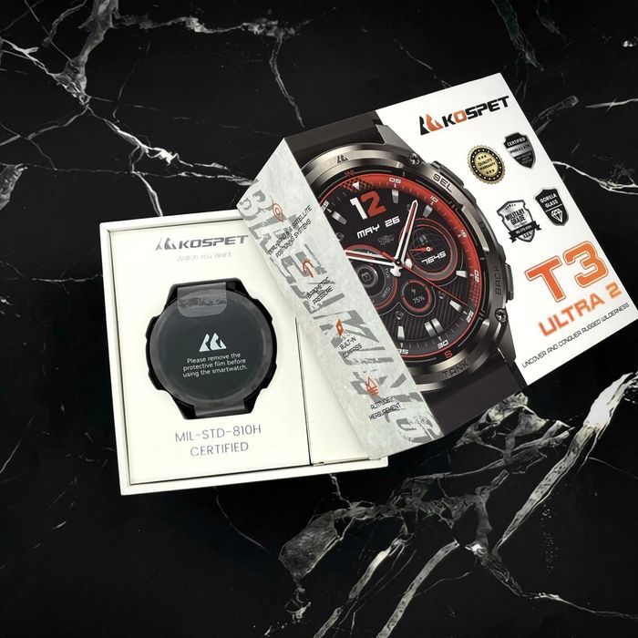 Kospet TANK T3 Ultra 2 Тактические смарт часы ,Compass,GPS, Гарантія 1