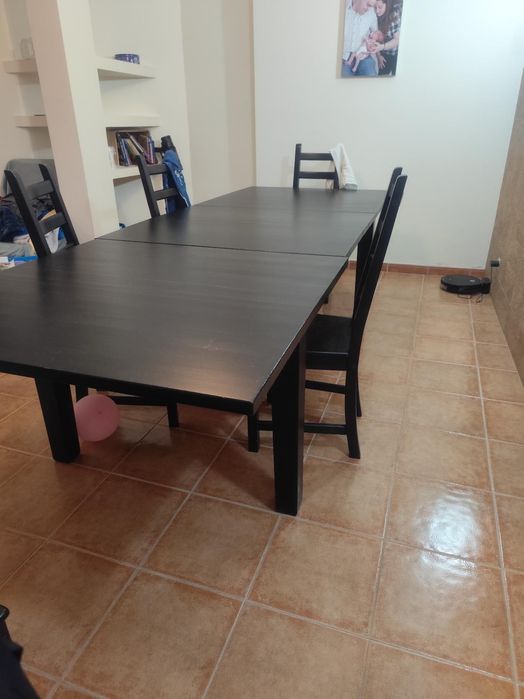 Mesa de jantar, 8 cadeiras