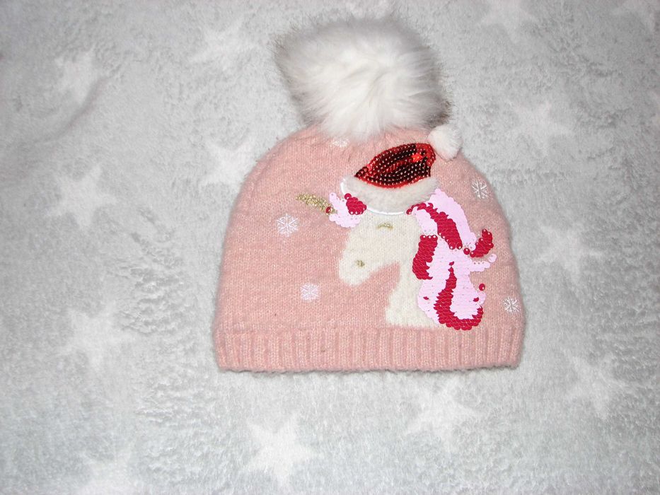 Świąteczna ciepła czapka z kucykiem r 3/4 l