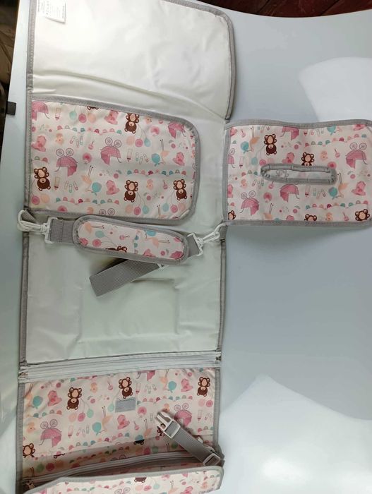 Przenośna, składana wodoodporna torba mata do przewijania przewijak XL