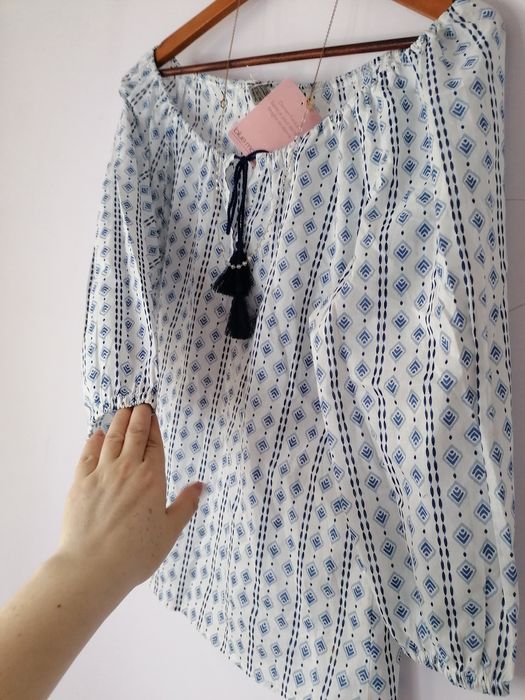 Bluzka M nowa Blue motion viral wiosna lato bawełna must have