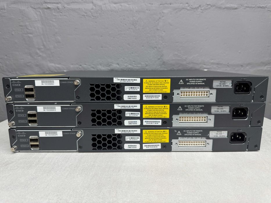 48 PoE+ коммутаторы Cisco Catalyst WS-C2960X-48FPS-L безнал/гарантия