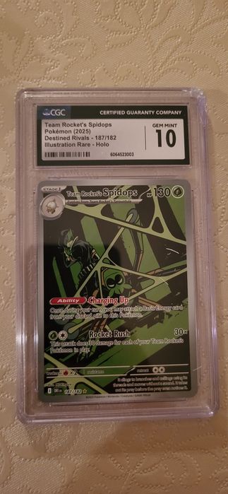 Graded slabs CGC 10 Destined Rivals Team Rocket's Illustration Rare