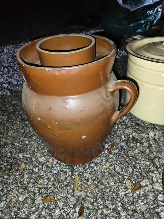 Garnki gliniane na ogórki kapustę