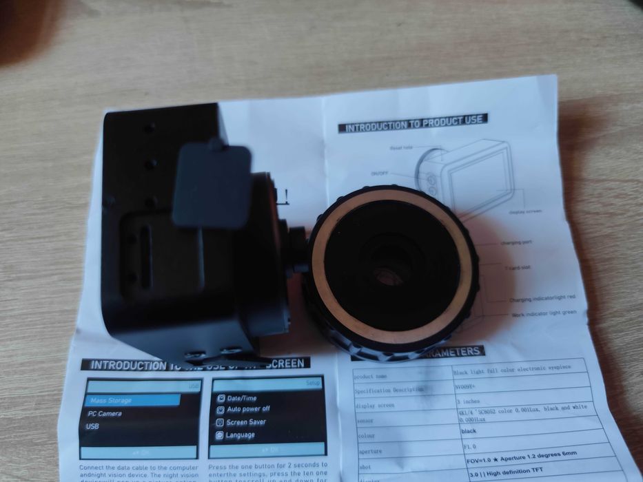 Kamera-aparat do lunety obserwacyjnej 4K 4 krotny zum