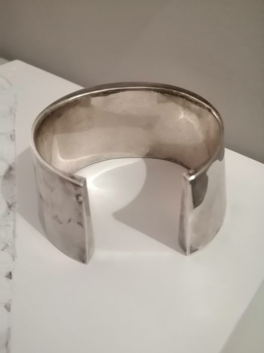 Pulseira larga de prata 925
