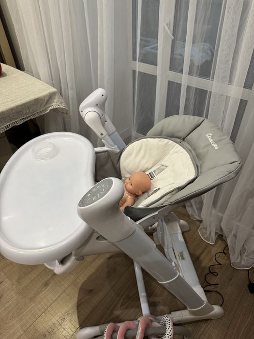 Стільчик-гойдалка Caretero Indigo 2в1 (сірий)