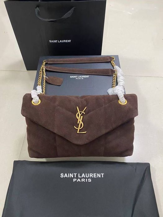 Torebka YSL!  Zamsza naturalna! Od RĘKI 29x17