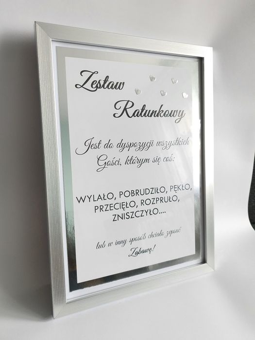 Zestaw ratunkowy A4 karta do koszyka ratunkowego