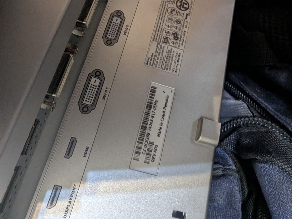 Monitor Dell uszkodzony