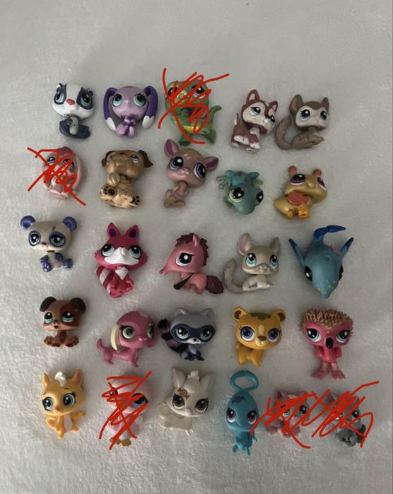 Lote de 21 Littlest Pet Shop originais Hasbro (anos 2000 a 2010) - LPS