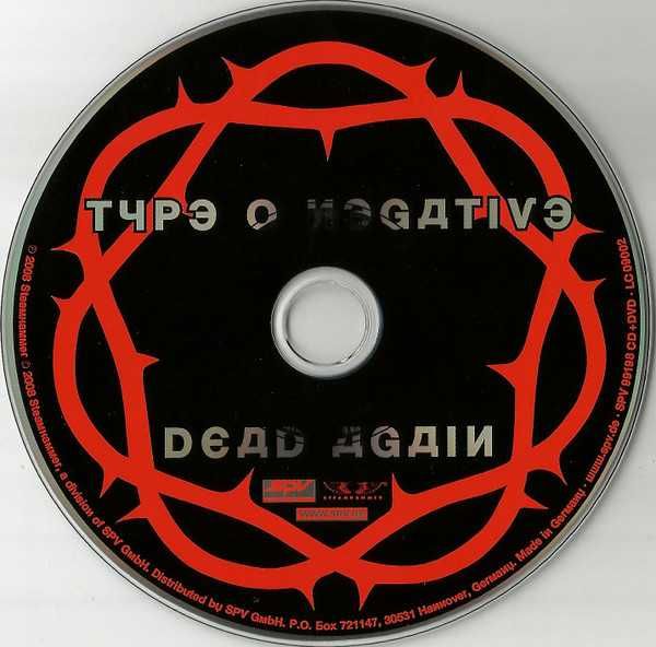 CD+DVD Type O Negative ‎– Dead Again (Digipak, Red Edition): 1 850