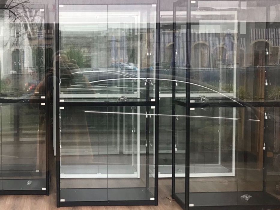 Vítrinas display alumínio preto64739745127170121