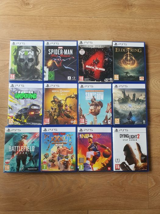 Super gry Ps5 sprzedam zamienię battlefield NFS dying light hogwarts