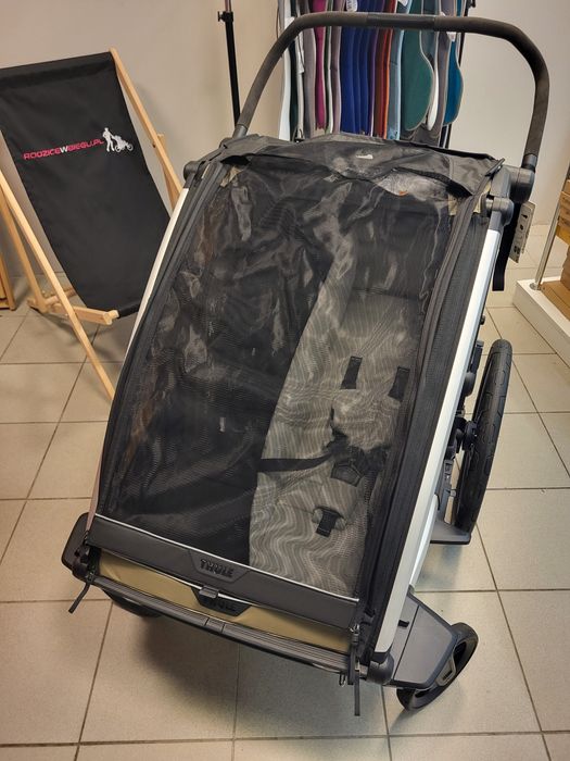 Front moskitiera podwójna przyczepka rowerowa Thule Chariot G3