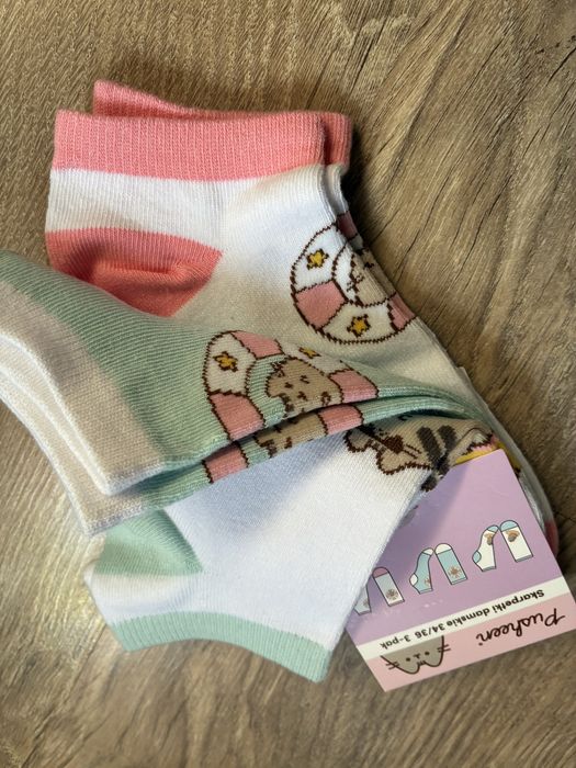 Skarpetki damskie 3-pak PUSHEEN H&M rozm. 34/36