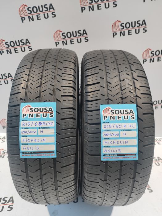 2 pneus semi novos 215-60R17 C - Michelin Agilis - Oferta dos Portes