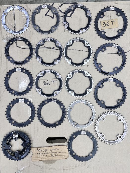 вело звезды перекидки шатуны седла касеты  манетки