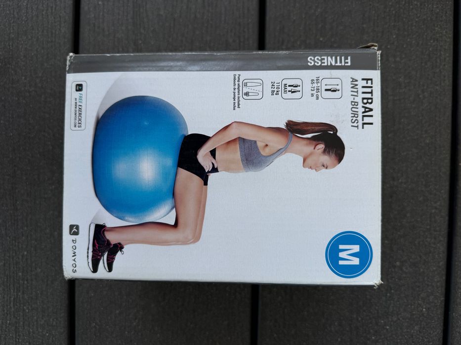 Decathlon antiburst fitball piłka do ćwiczeń
