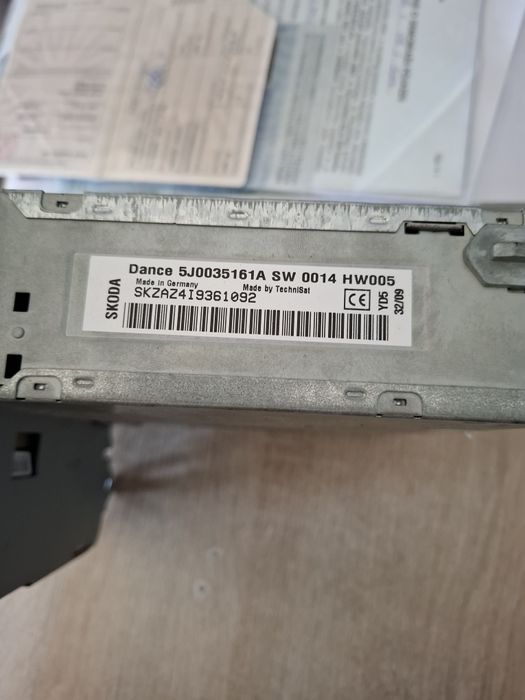 Skoda Fabia II Roomster Radio Dance Z Kodem