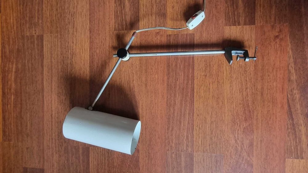Lampka biurkowa MEOS Design PRL lata 60 Tuba