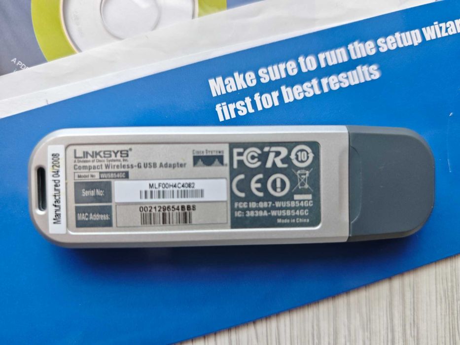 Adapter Wi-Fi USB Linksys WUSB54GC-EU