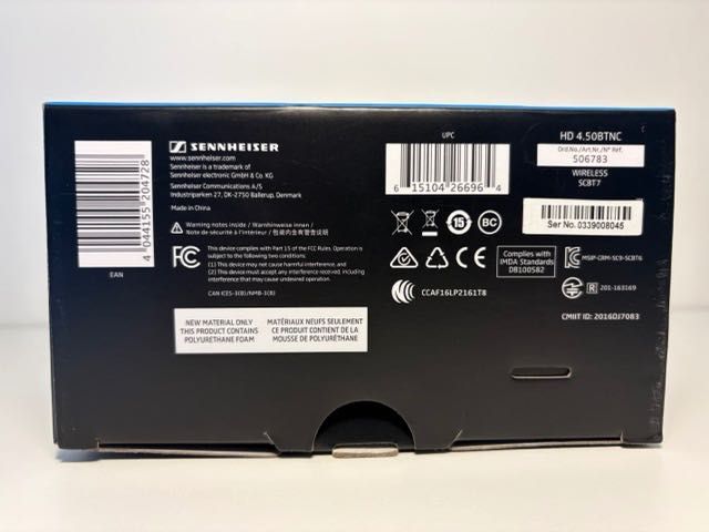 Sennheiser HD 4.50BTNC (słuchawki nauszne czarne)