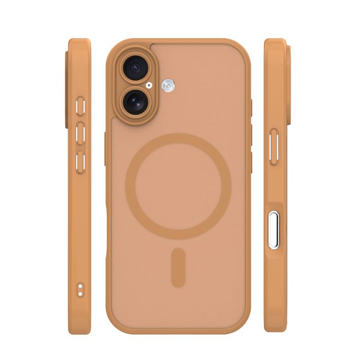 Nakładka Mag Matt do iPhone 17 6,3" / 18 6,3" brązowa camera protectio