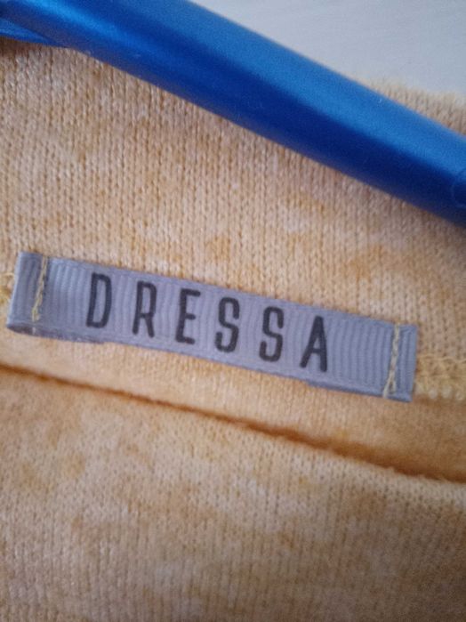 Свитер Dressa xxl.Вискоза+шерсть.Желтый.Длина 68 см.