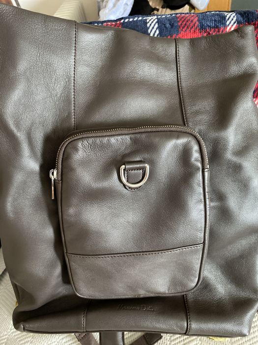 Mochila Estrear-Massimo Dutty/pele  castanha mod homem