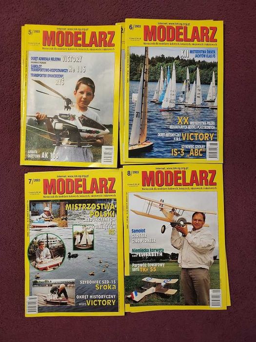 Modelarz miesięcznik rok 2003 komplet 12 numerów