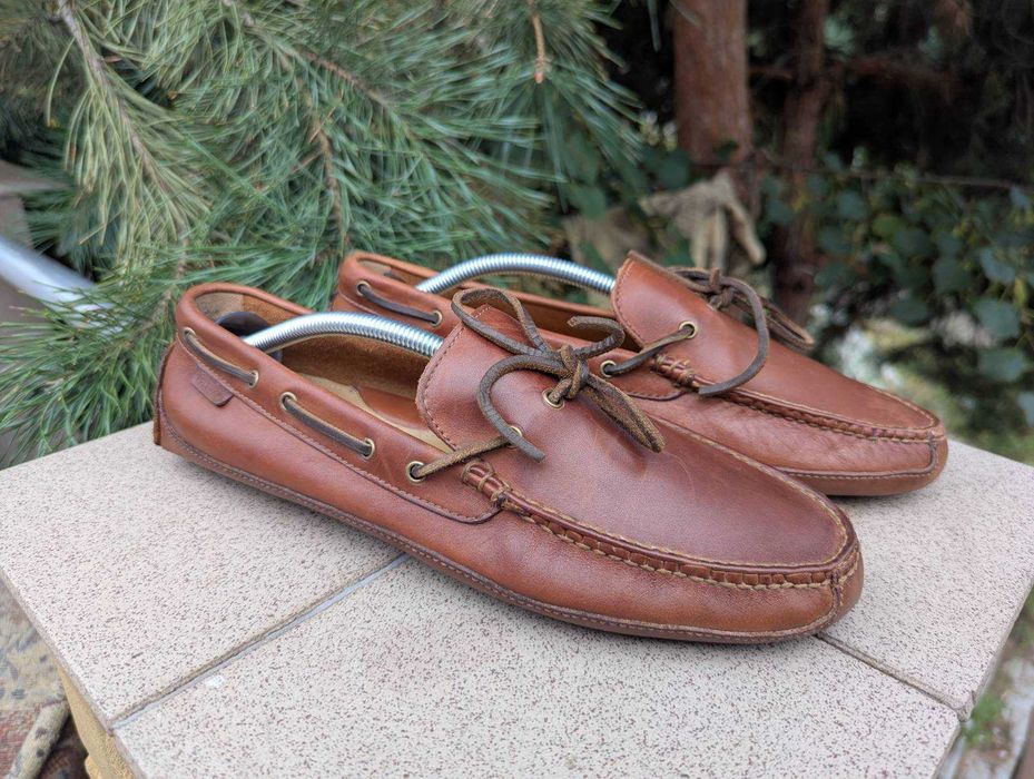 Чоловічі коричневі мокасини топсайдери Cole Haan
