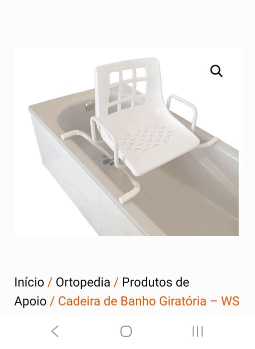 Cadeira giratória para banho