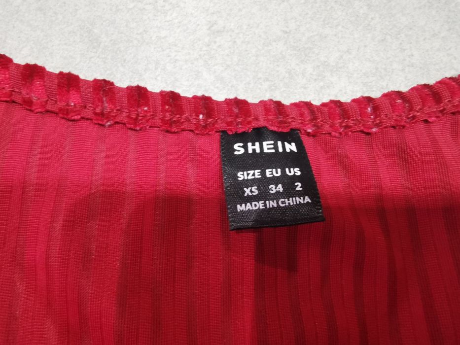 Bluzka z długim rękawem welur