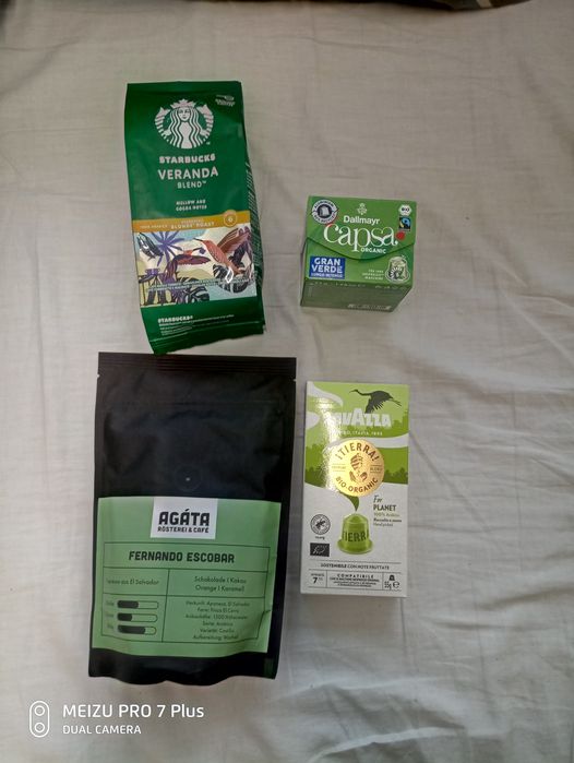 Кофе в капсула, кофе молотый Starbucks, lasagna, illy