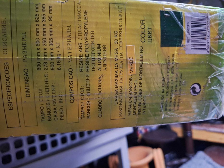 Mesa de Piquenique Dobrável e Portátil