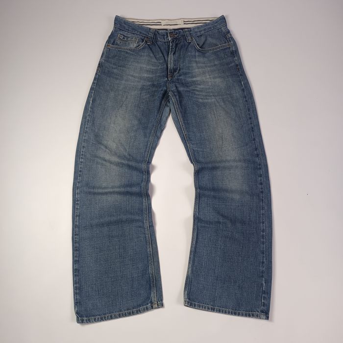 Bootcut Flared Marks Spencer Jeans Джинси cиній потертий денім indie sleaze буткат y2k sk8 rap baggy vintage merch dolce gabbana type