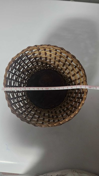Vaso cachepot cesto em vime