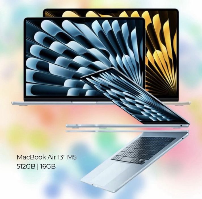 MacBook Air 13" M5 16GB/512GB-1TB | 24GB/512GB-1TB | 32GB/512GB